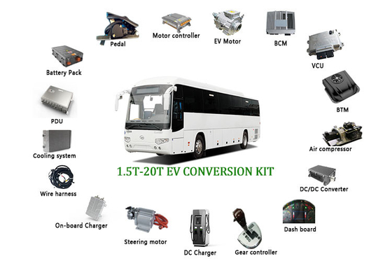 Güç Aktarma Sistemi IE 4 EV Elektrikli Otobüs Dönüşüm Kiti 460V 480V AES08T