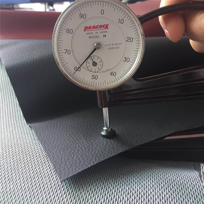 0.6mm-1.2mm Araba Koltuğu için Sentetik PVC Deri Kumaş 58/60&quot;
