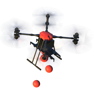 3D Görüntüleme Modu İnsansız Kamera Drone 4k Yangın Söndürme Drone