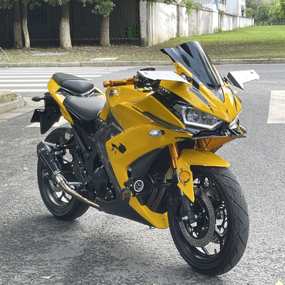 400cc Motorlu Yol Yarışı Motosikletleri 80km/H Disk Motorlu Bisiklet