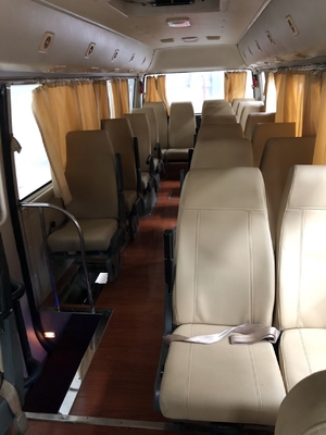 Motor 90kw 21 Koltuk Kullanılmış Yolcu Otobüsü Higer Coaster Toyota Coaster 2009 İyi Performans