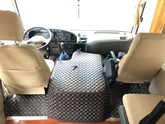 Motor 90kw 21 Koltuk Kullanılmış Yolcu Otobüsü Higer Coaster Toyota Coaster 2009 İyi Performans