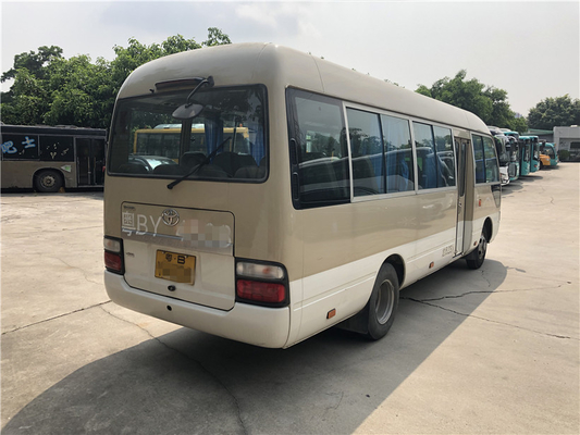 Motor 2.7L 113kw Toyota Coaster Kullanılmış Yolcu Otobüsü 23 Koltuk 2014