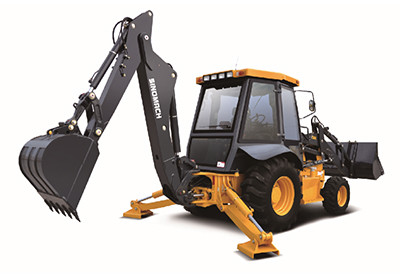SINOMACH Küçük 630 Kazıcı Yükleyici Makinesi Arka Lastik Boyutu 19.5L-24R4-12PR