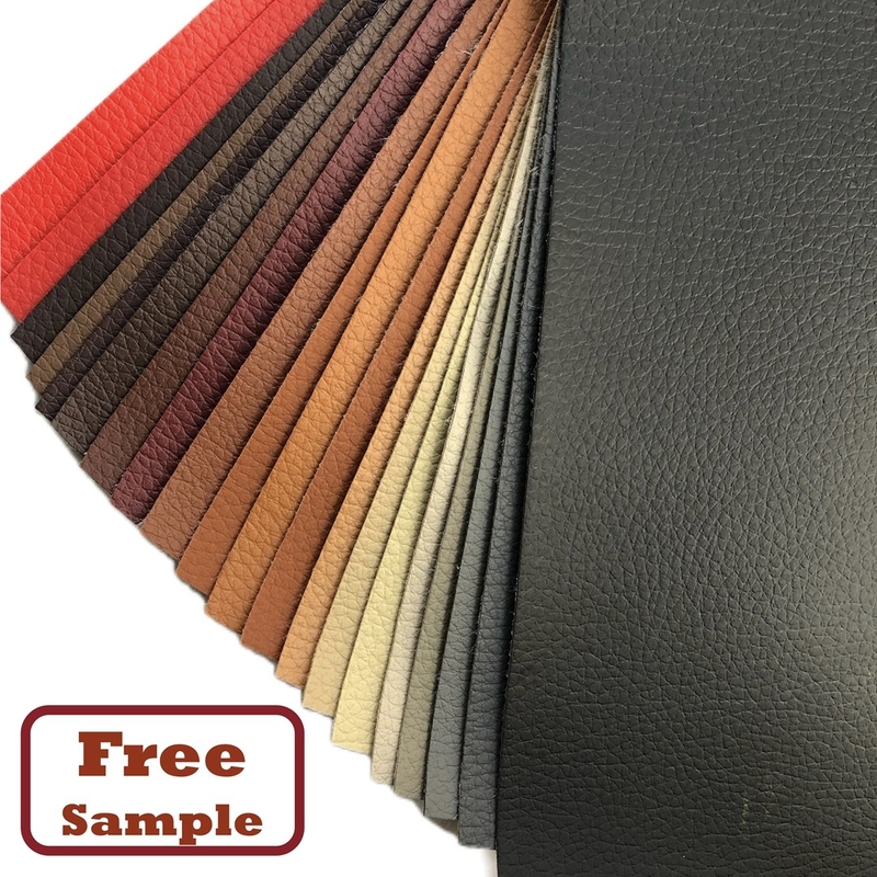0.6mm-1.2mm Araba Koltuğu için Sentetik PVC Deri Kumaş 58/60&quot;